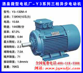 7.5KW �ļ� Y3ϵ�������첽�綯�� Y3-132M-4